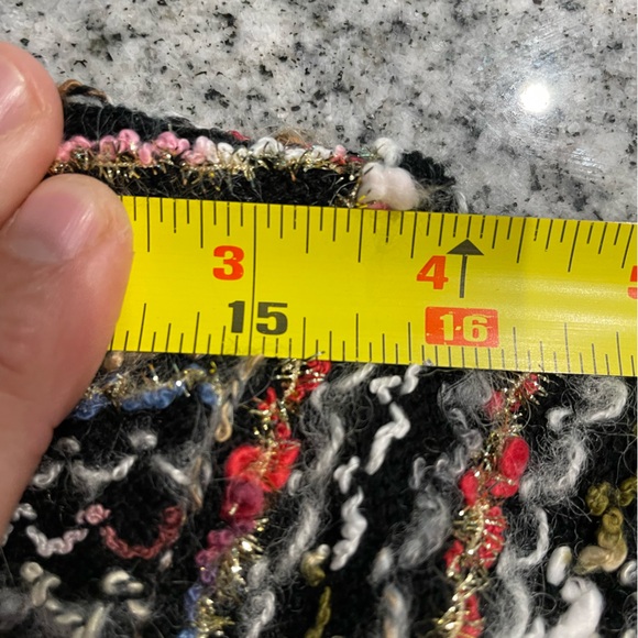 bluehaven | knit trapeze shirt | large | rust and multi-color - Picture 8 of 13